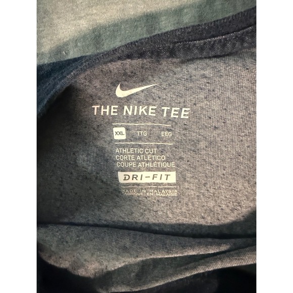 Lot of 2 XXL Mens T Shirt Gray Under Armour BLue Nike see photos - Picture 5 of 5